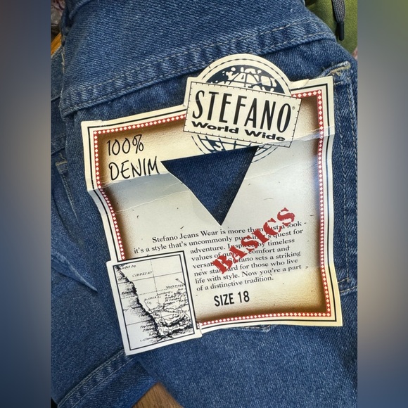 NWT Vintage 80’s Stefani World Wide Tapered Leg Mom Jeans SZ 32/30 - Picture 2 of 6